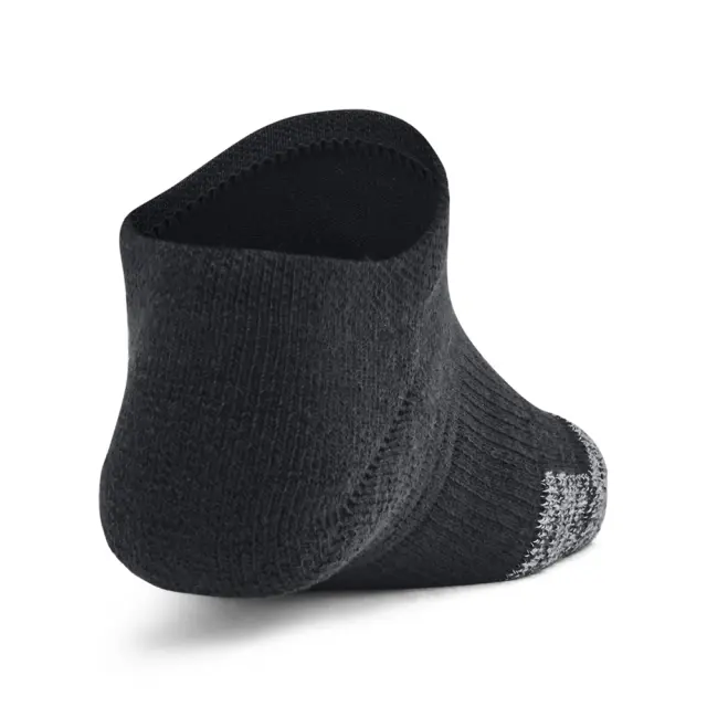 Under Armour Youth Unisex Heatgear 3 Pack No Show Socks Μαύρο 1375584-001 (Under Armour) - Medium 3