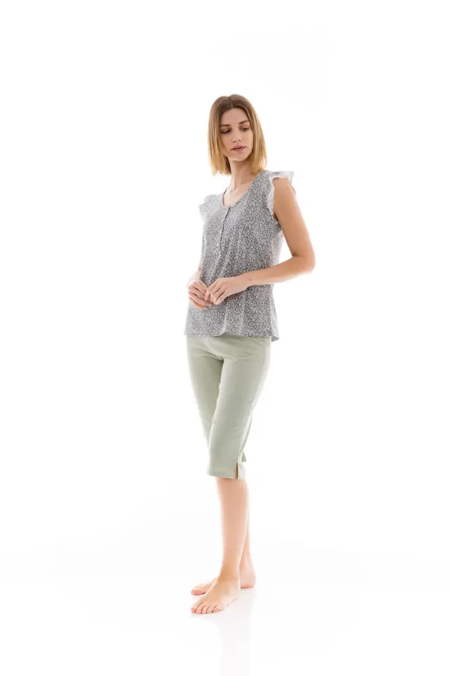 S1226 - Type - PYJAMA CAPRI AQUA FLOWER 3