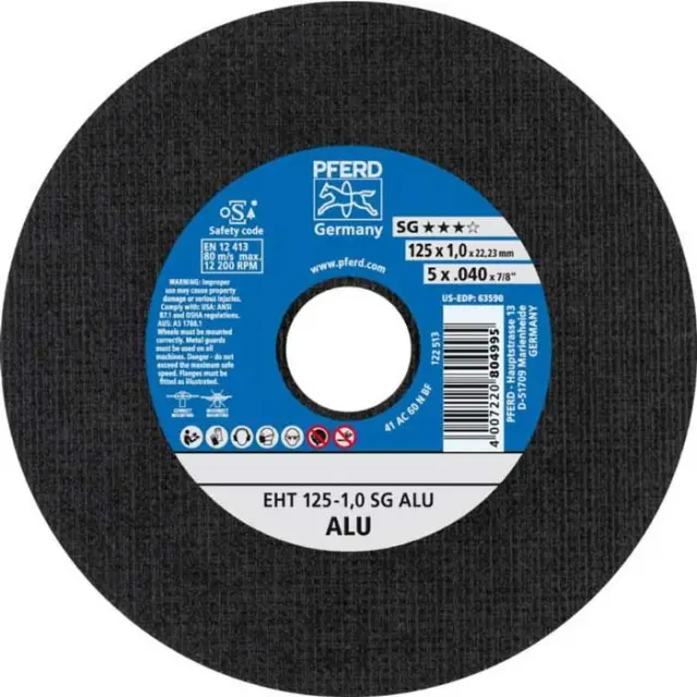 ΤΡΟΧΟΣ ΚΟΠΗΣ ΑΛΟΥΜΙΝΙΟΥ Φ125X1MM PFERD 61341115