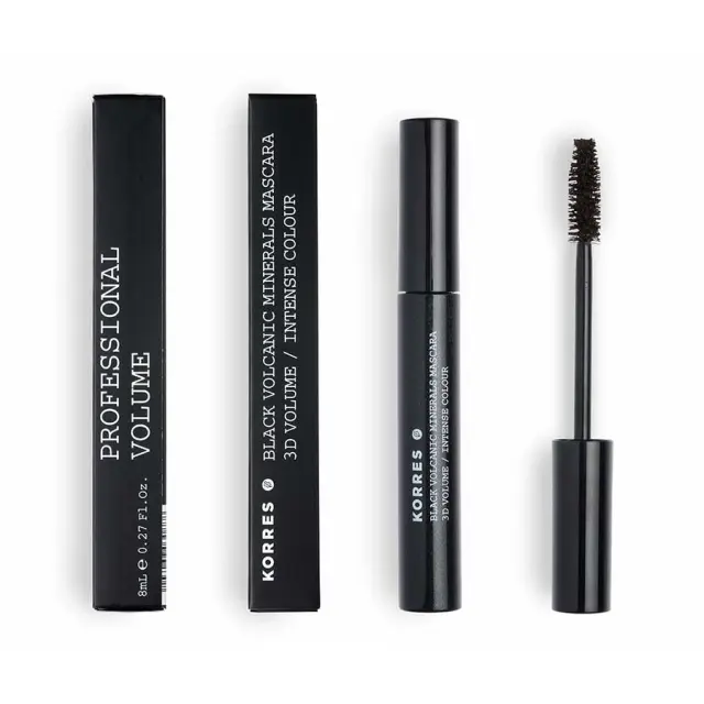 ΚΟΡΡΕΣ Black Volcanic Minerals Mascara_02 Brown 8ml