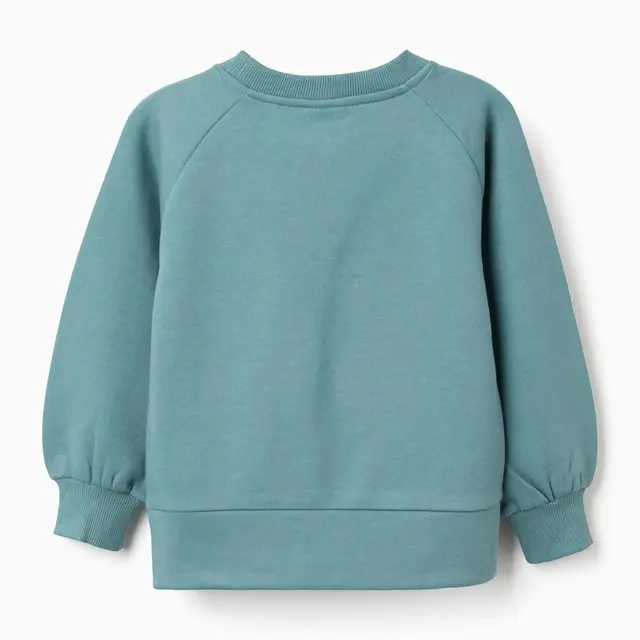 Zippy Φούτερ Μακρυμάνικη Fleece Χρώμα Ανοιχτό Μπλε για Κορίτσι 2
