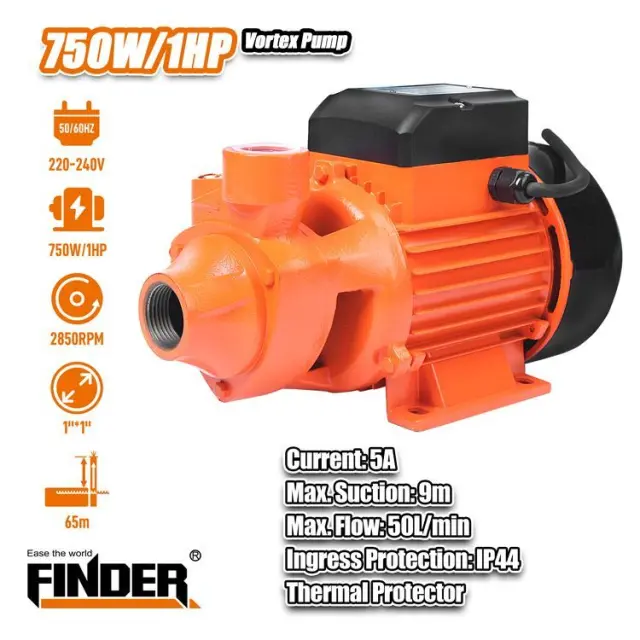 Αντλία επιφανείας νερού - QB80 - 750W - Finder - 197270 2