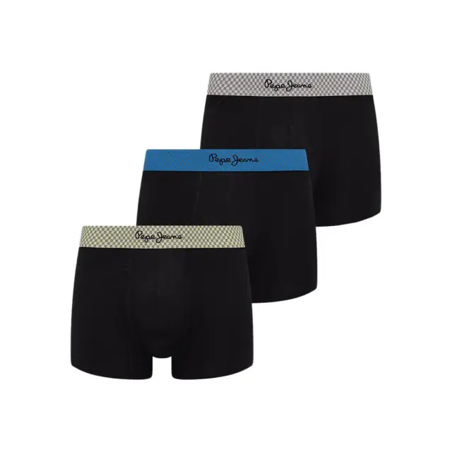 Pepe Jeans Ανδρικό Boxer Brando Trunk - Τριπλό Πακέτο, Χρώμα Μαύρο - S