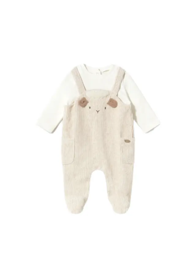 Mayoral Newborn βρεφικό φορμάκι σαλοπέτα για αγοράκι 16-02660-1 - 6-9