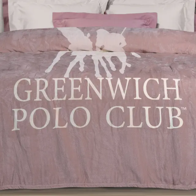 Κουβέρτα 220x240 Υπέρδιπλη 300gsm Fleece Essential Greenwich Polo Club 3491 Nude 100% Πολυέστερ 2