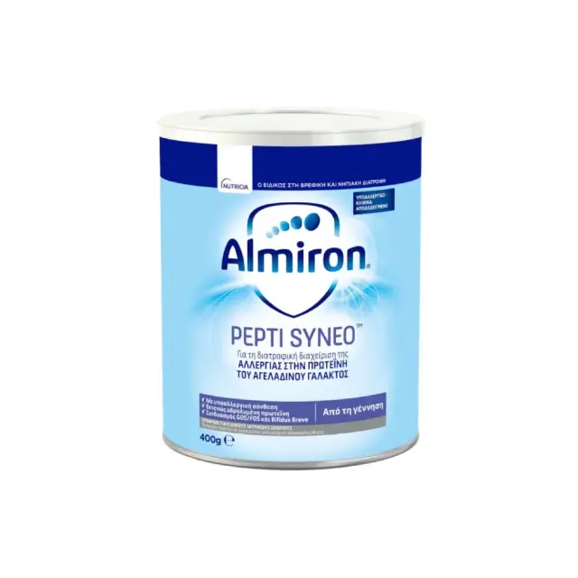 Nutricia Almiron Pepti Syneo, Γάλα για Βρέφη με Διαγνωσμένη Αλλεργία στην Πρωτεΐνη του Αγελαδινού Γάλακτος 400gr