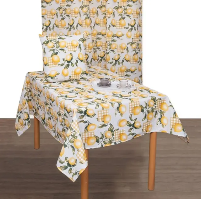 Ράνερ Σετ 2 Τεμ 45x140 Dinner Ideas Viopros Λεμονιά Multicolor 70% Βαμβάκι-30% Πολυέστερ