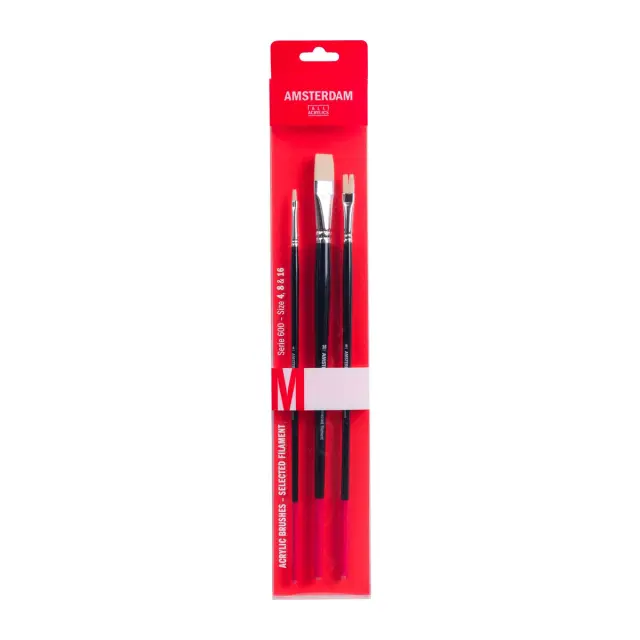 Σετ Πινέλα Talens Amsterdam Serie 600 - Medium No4 No8 No16