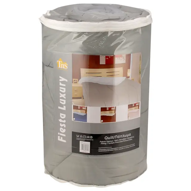 Πάπλωμα Διπλό Microfibre Μονόχρωμο PVC 200x220cm Σε 4 Χρώματα 3