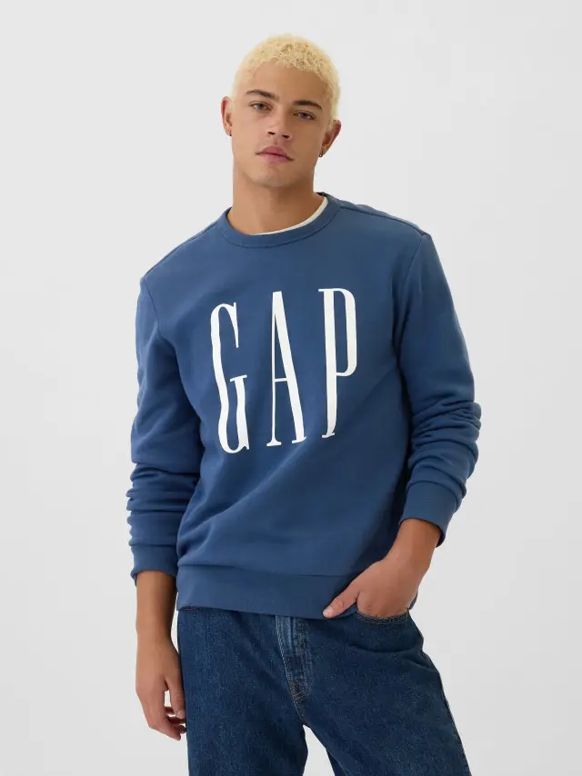 Μπλε Gap Logo Φούτερ blue shade - M