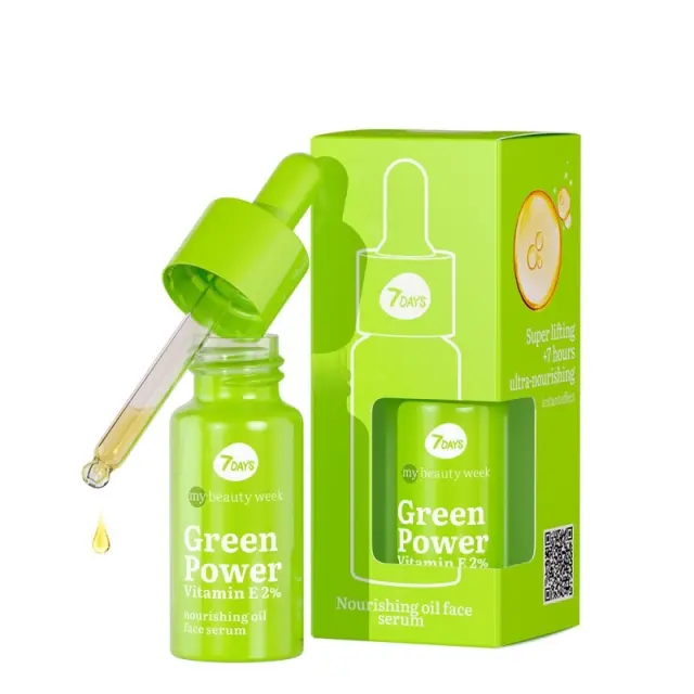 7DAYS Green Power Vitamin Ενυδατικό & Αντιγηραντικό Serum Προσώπου με Βιταμίνη E 20ml