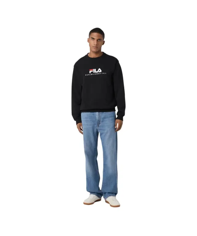 Fila - Ανδρική Μπλούζα Φούτερ Valsera FAU0226-80010 Μαύρο 3