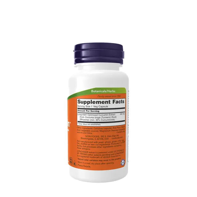 Now Foods Curcubrain Longvida 400mg Συμπλήρωμα για την Μνήμη 50 φυτικές κάψουλες 2
