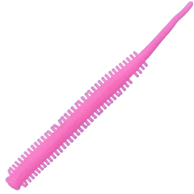 Σιλικονούχο Nikko Dappy Sandworms 8.4cm 5τμχ Αμμοσκώληκες Solid Pink