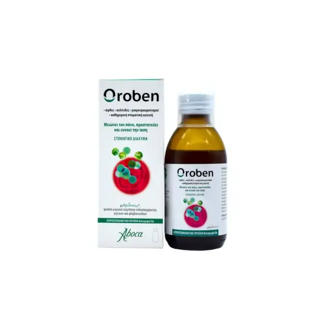 Aboca Oroben για Προστασία & Ανακούφιση από Άφθες & Ουλίτιδα 150ml
