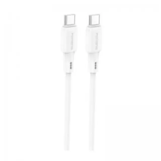 Καλώδιο Σύνδεσης USB 2.0 Foneng X120 Silicone USB C σε USB C 100W 1m Λευκό N68797 2