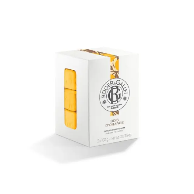 Roger & Gallet Promo Pack Bois D'Orange Set Soap Αναζωογονητικά Σαπούνια με Άρωμα Πορτοκαλιού, 3x100gr