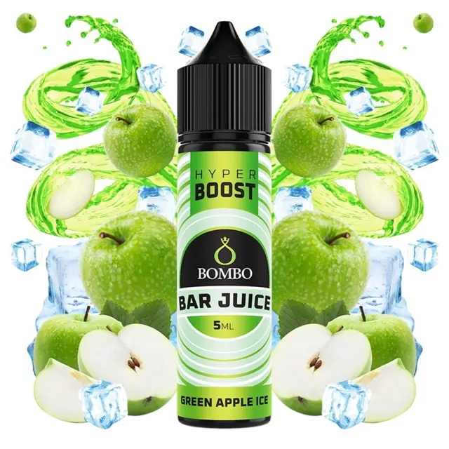 Bombo Bar Juice Hyper Boost Green Apple Ice 5ml/60ml 60ml