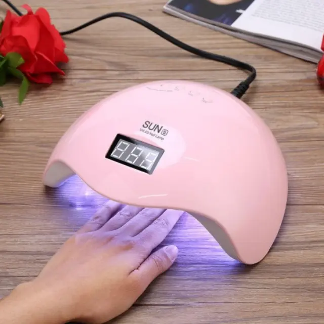 Sun 5 -Επαγγελματικό φουρνάκι νυχιών UV LED 48W ΡΟΖ
