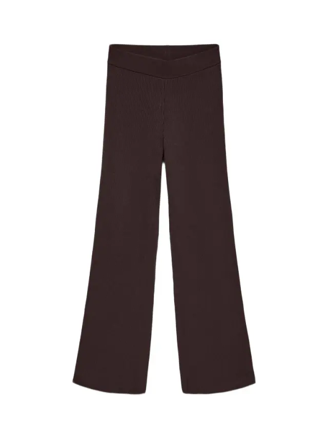 Vero Moda γυναικείο πλεκτό παντελόνι ριμπ VMGOLD 10345717-2