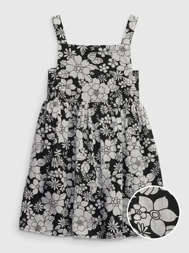Multi Νηπιακό Floral Side-Smocked Φόρεμα mothers day floral - 4YRS