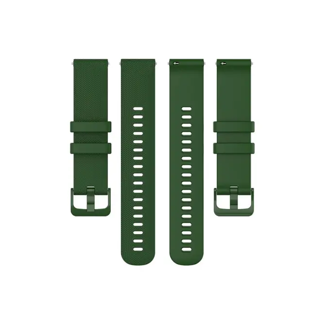 Techsuit® Λουράκι Σιλικόνης για Smartwatch 20mm- Green 2