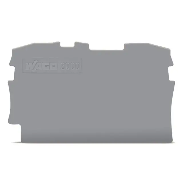 2000-1291 End and intermediate plate; 0.7 mm thick; gray