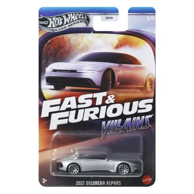 Mattel Hot Wheels Silver Series: Fast & Furious Villains - 2022 Delorean Alpha5