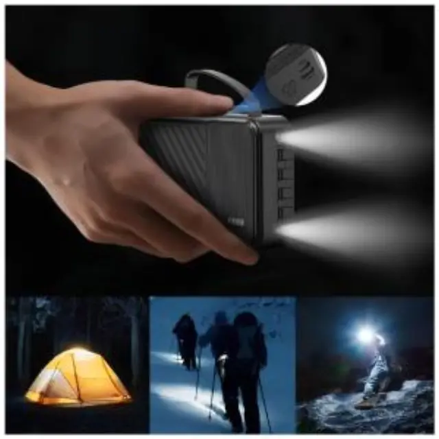 Φορτιστής Ανάγκης Dudao K11Pro 10W 20000mAh με 4 Ενσωματωμένα Καλώδια Μαύρο N71361 2