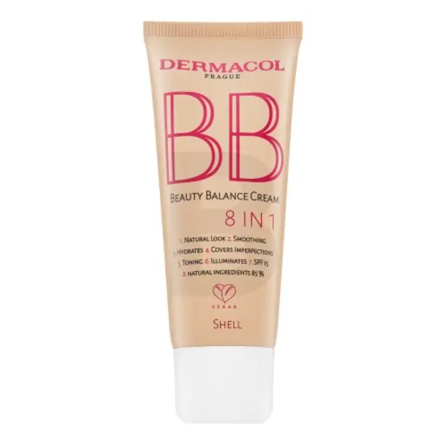 Dermacol BB Beauty Balance Cream 8in1 BB cream for unified and lightened skin Shell 30 ml