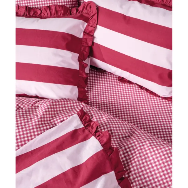 Σετ Παπλωματοθήκη Μονή 2 Τεμαχίων Kentia Iokasti 27 Magenta-Pink 165x245 2