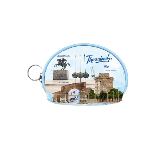 Πορτοφόλι Souvenir μπρελόκ mini - Σετ 10pcs - PVC - Thessaloniki - 10*8*3cm - 871766