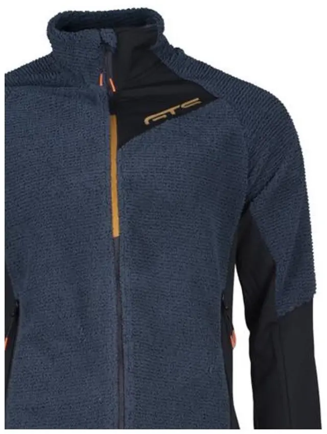 Jacket Waffle Highloft 302442M Petrol Ανδρική Ζακέτα Fleece GTS - 302442M-52 - S 2