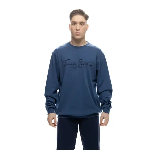 Galaxy Ανδρική Πυτζάμα Classic Touch, Χρώμα Ραφ - 5XL