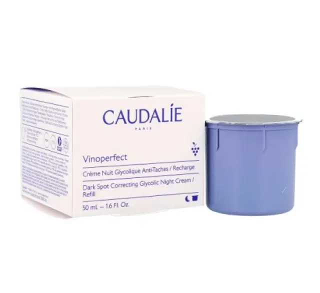 Caudalie Vinoperfect Dark Spot Correcting Glycolic Night Cream Refill Κρέμα Νυκτός κατά των Κηλίδων σε Δοχείο Αναπλήρωσης, 50ml
