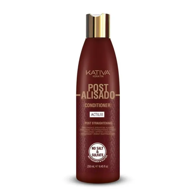 Kativa Keratin Post Alisado Conditioner 250ml - (μαλακτική κρέμα συντήρησης της ισιωτικής θεραπείας)