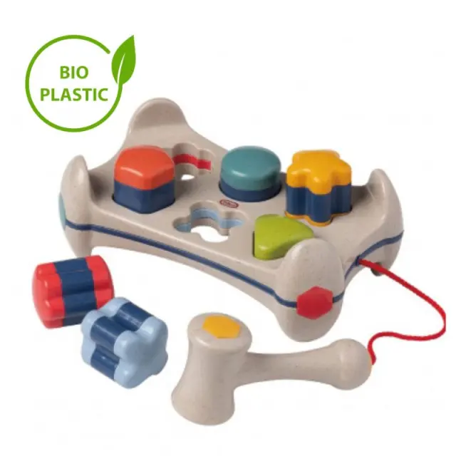 Tolo Toys: Παιχνίδι ταύτισης σχημάτων με σφυρί από βιοδιασπώμενο πλαστικό (12+ μηνών) TL-76011