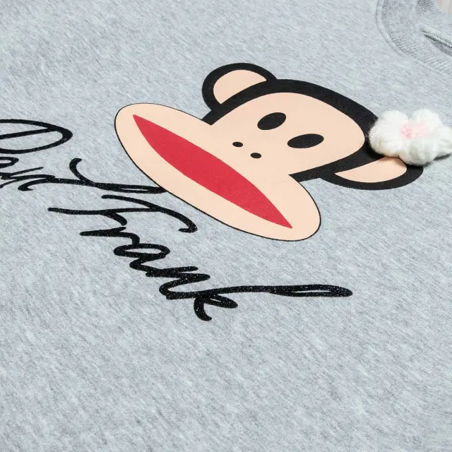 Μπλούζα φούτερ Paul Frank με γούνινες λεπτομέρειες 2