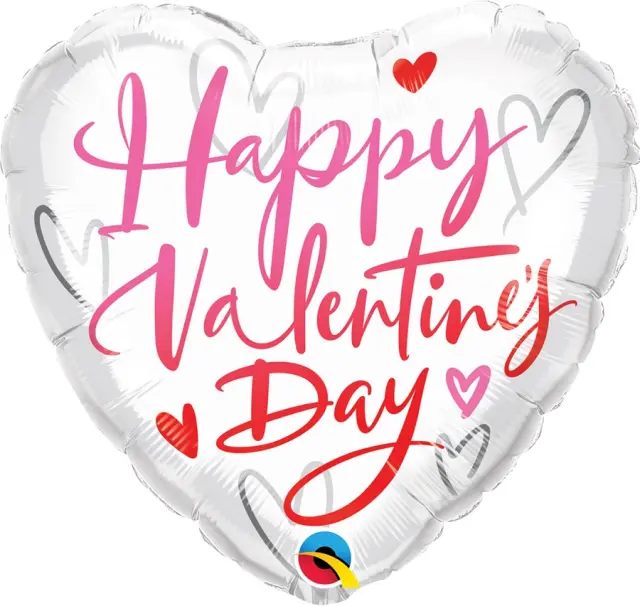 Μπαλόνι Φοιλ 18 Happy Valentine's Day Casual Script/ 46εκ