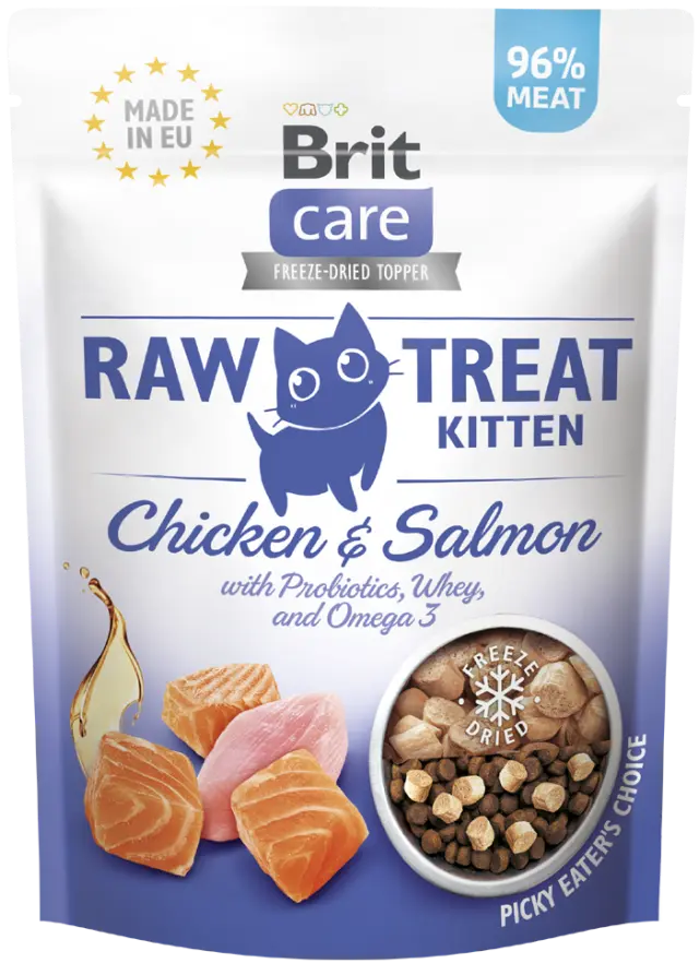 Brit Care Cat Raw Treat Kitten Chicken-Salmon 40gr