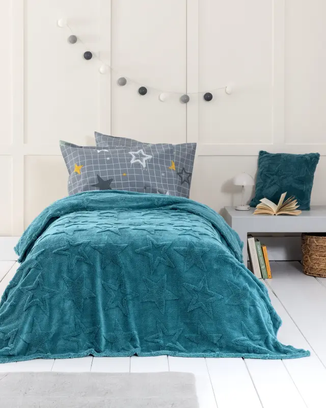 Nima Kids Κουβέρτα Μονή 160x220 - Starrin Blue Μπλε