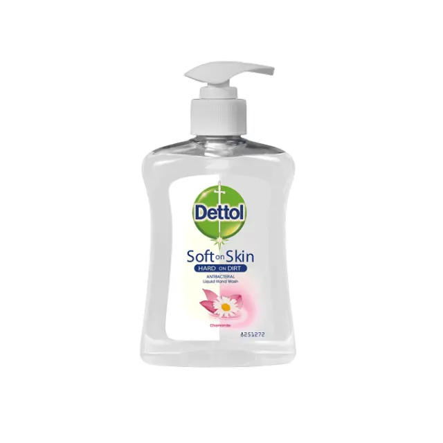Dettol Chamomile Soft on Skin Hard on Dirt Κρεμοσάπουνο Χαμομήλι με Αντλία 250ml