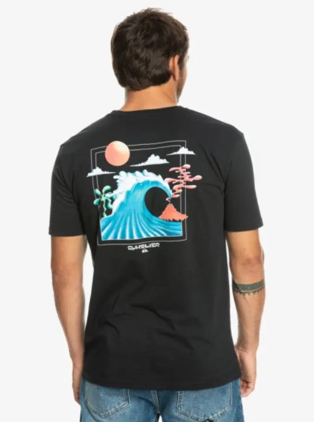 QUIKSILVER OCEAN BED SS ΑΝΔΡΙΚΗ ΜΠΛΟΥΖΑ - KVJ0 BLACK 2