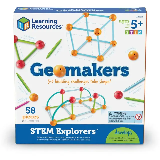 Learning Resources Εκπαιδευτικό Παιχνίδι STEM Explorers™: Geomakers™ για 5+ ετών LER 9293