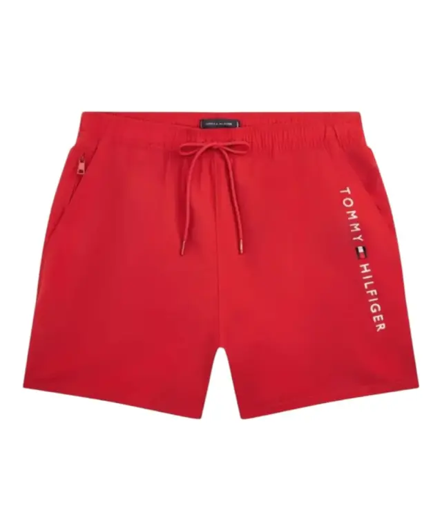 Tommy Hilfiger - Ανδρικό Μαγιό Σορτς Original Logo UM0UM03748-XLD Κόκκινο - S