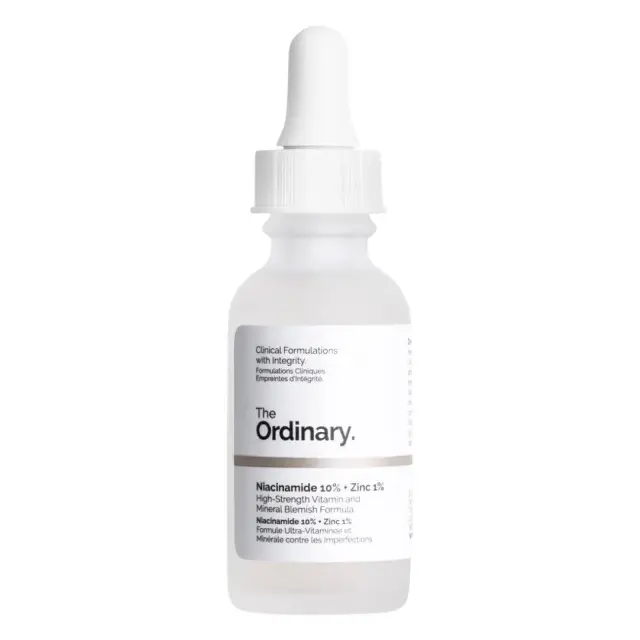 The Ordinary Niacinamide 10% + Zinc 1% Ατέλειες & Πόροι Ενυδατικό Serum Προσώπου με Νιασιναμίδη για Λάμψη 30ml