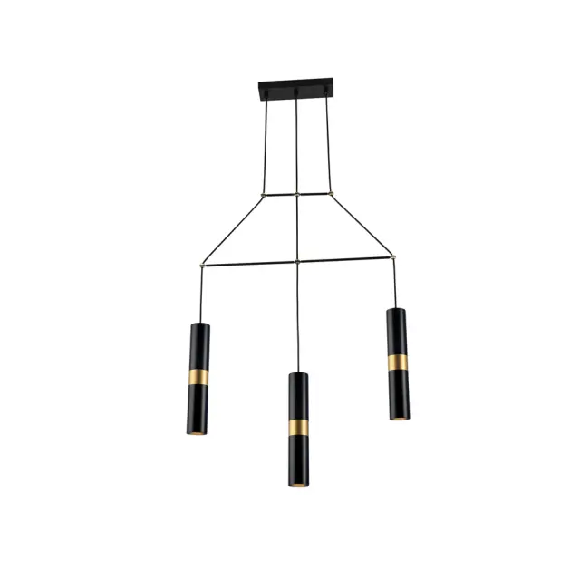 AcaLight Offer NETTO ΦΩΤΙΣΤΙΚΟ ΚΡΕΜΑΣΤΟ ΜΑΥΡΟ ΜΑΤ ΜΕΤΑΛΛΙΚΟ ΣΥΜΒΑΤΙΚΟ 3ΧGU10 IP20 Φ660Χ1500mm