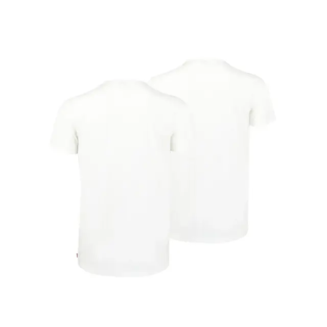 Levi's Ανδρικό Φανελάκι High Comfort Solid T-Shirt - Διπλό Πακέτο, Χρώμα Λευκό 2