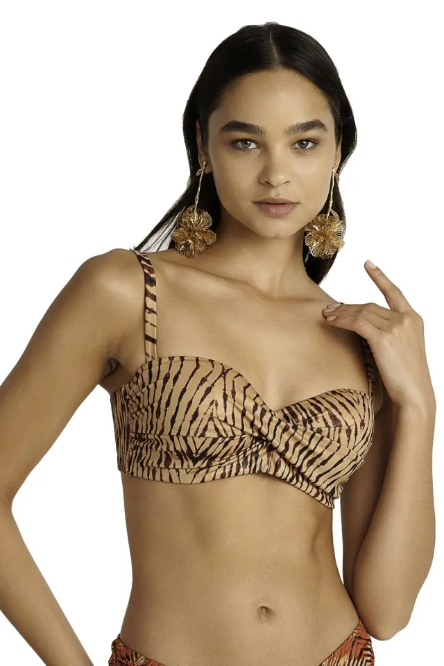 Strapless μαγιό τοπ με μπανέλα 3