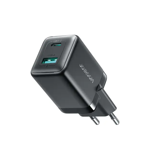 Joyroom Φορτιστής JR-TG8 GaN 45W 1x USB-C 1x USB-A Black